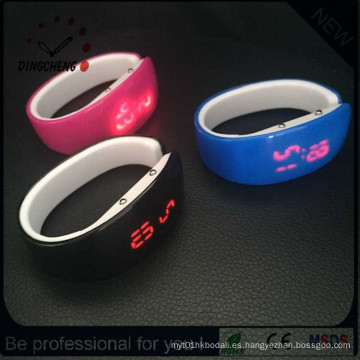 Reloj de señora Digital Silicona Wristband LED (DC-1355)